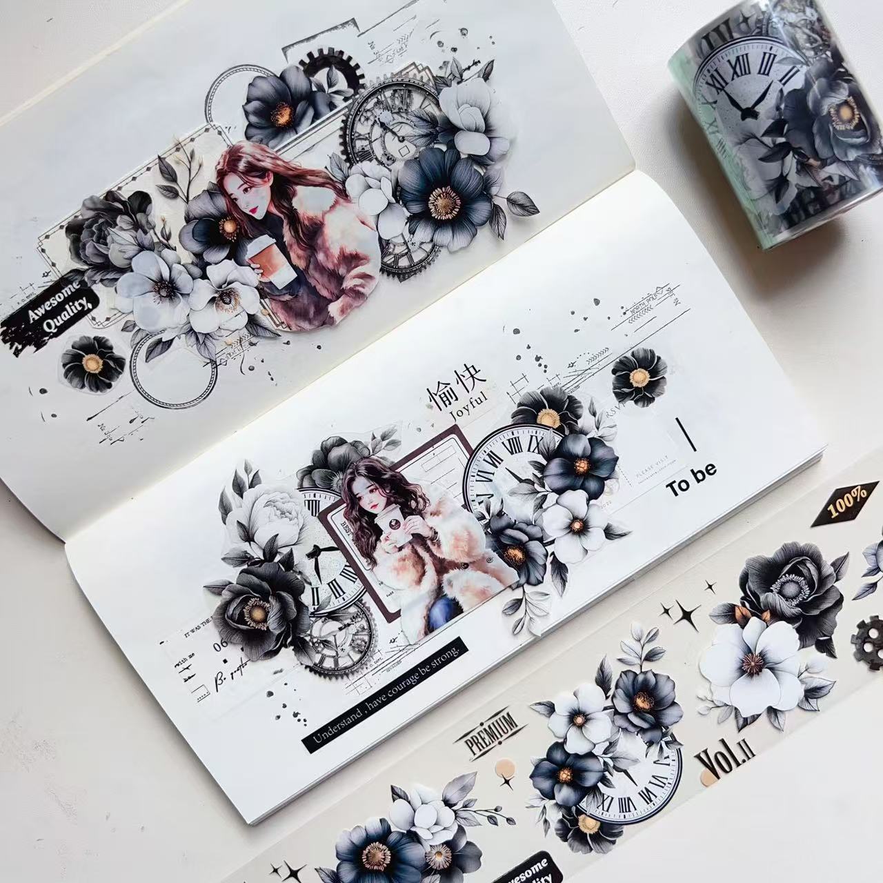 6cm*50cm Time wheel Narrative Tape