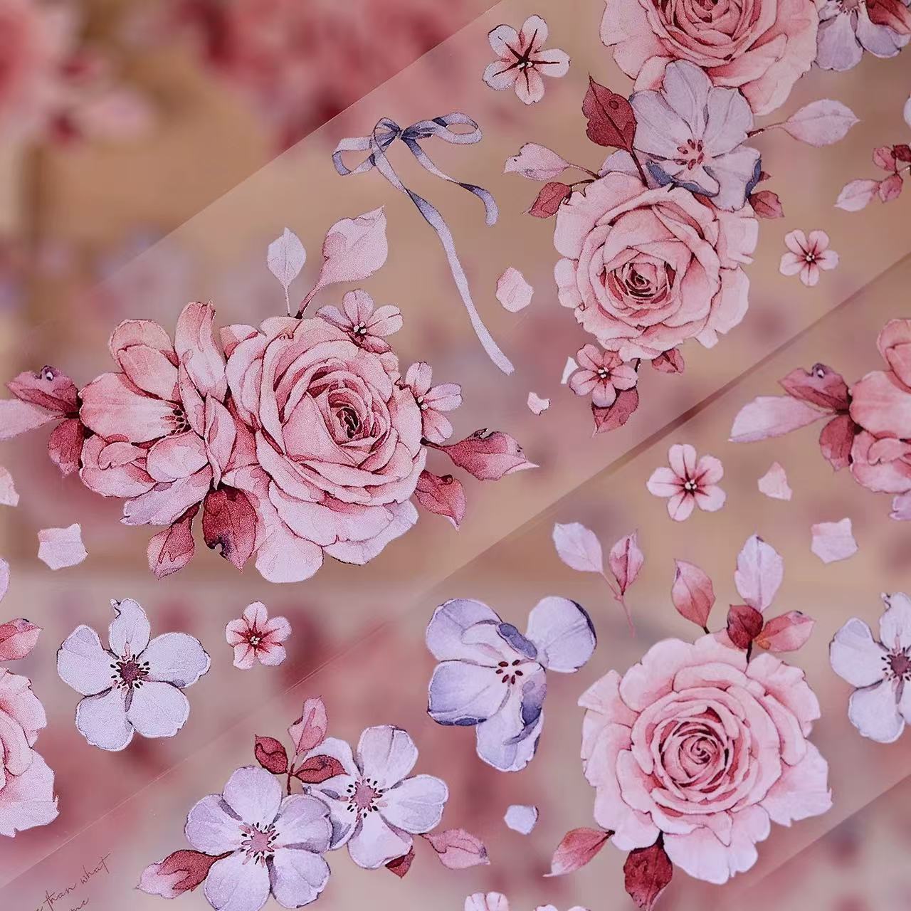 5.5cm*120cm Morning Mist Floral Tape