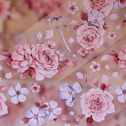 5.5cm*120cm Morning Mist Floral Tape