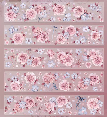 5.5cm*120cm Morning Mist Floral Tape