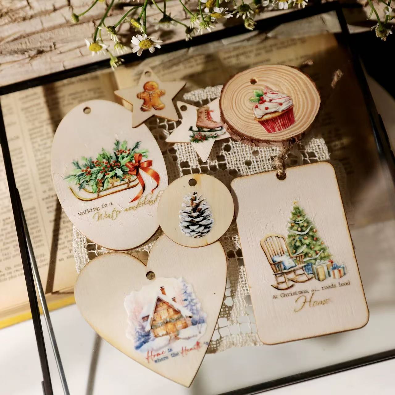 Christmas Quote Rub-on Stickers