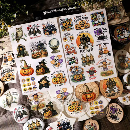 Colorful Halloween Rub-on Stickers