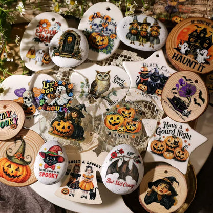 Colorful Halloween Rub-on Stickers