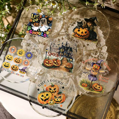 Colorful Halloween Rub-on Stickers