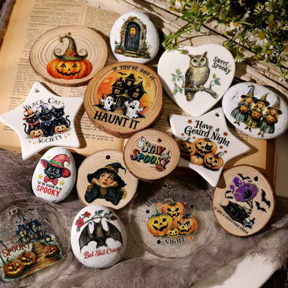 Colorful Halloween Rub-on Stickers