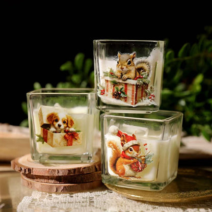 Christmas Pet Gift Box Rub-on Stickers