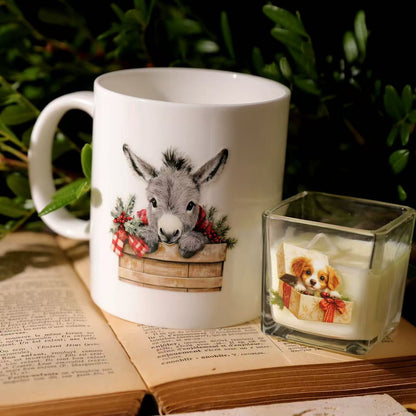 Christmas Pet Gift Box Rub-on Stickers