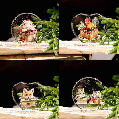 Christmas Pet Gift Box Rub-on Stickers