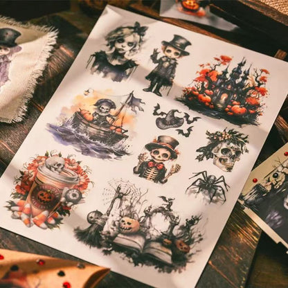 Dark Halloween Rub-on Stickers