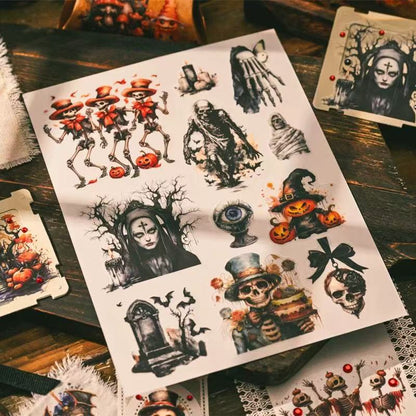 Dark Halloween Rub-on Stickers