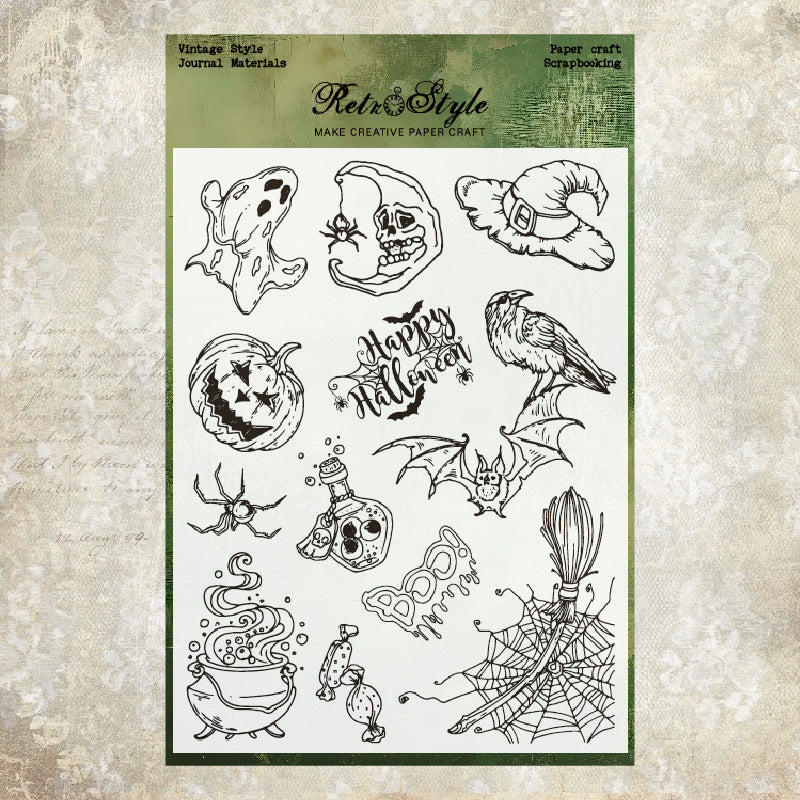 Clear Silicone Vintage Stamps 05