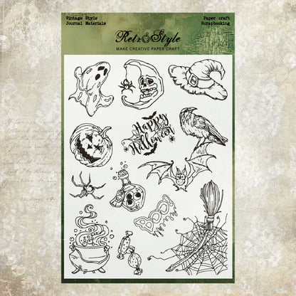 Clear Silicone Vintage Stamps 05
