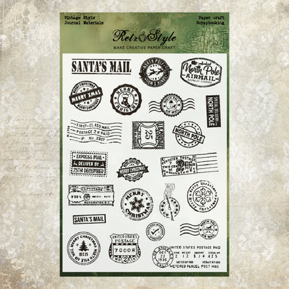 Clear Silicone Vintage Stamps 05