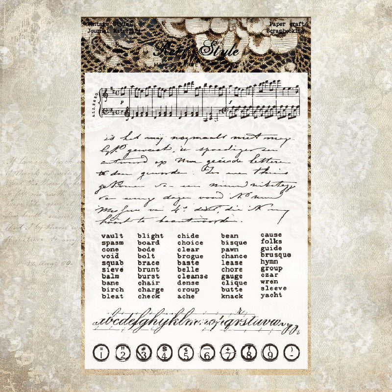 Clear Silicone Stamps 07