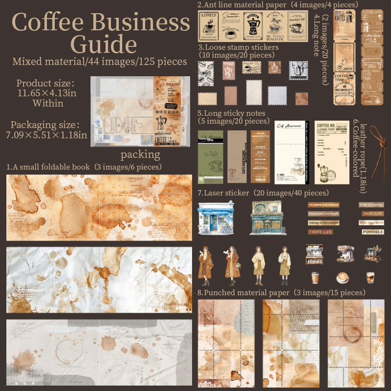 Coffee Themed Ephemera Pack