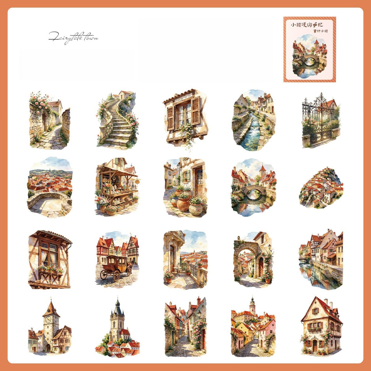 Little Town Wanderings Stickers