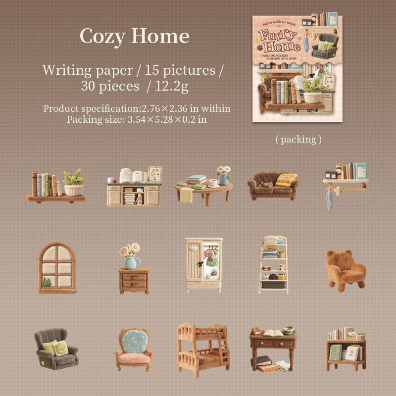 Cozy Plush Home Sticker
