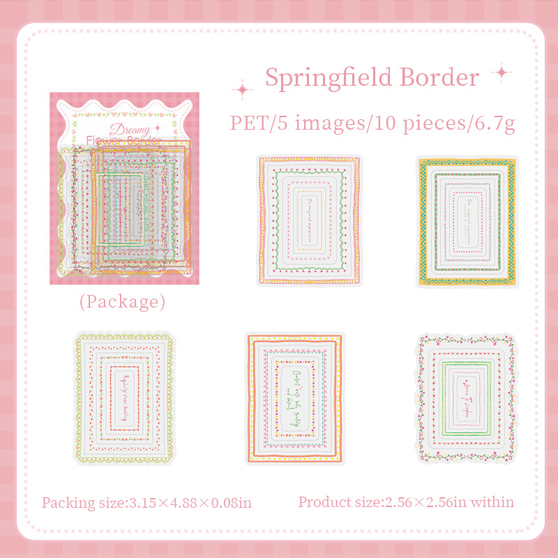 Dreamy Lace Floral Stickers