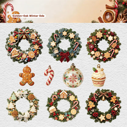Christmas Wreath Stickers
