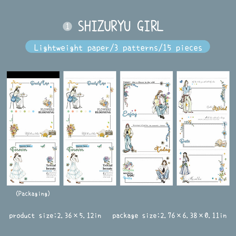 Girl Chasing Light Memo Pad