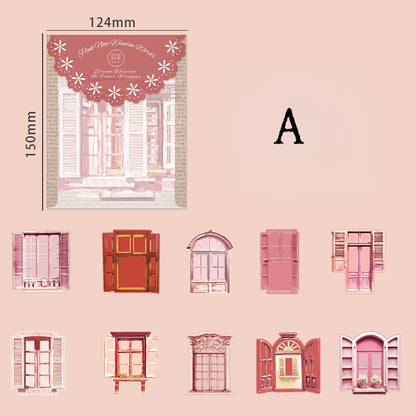 Floral Window Dream Weave Stickers