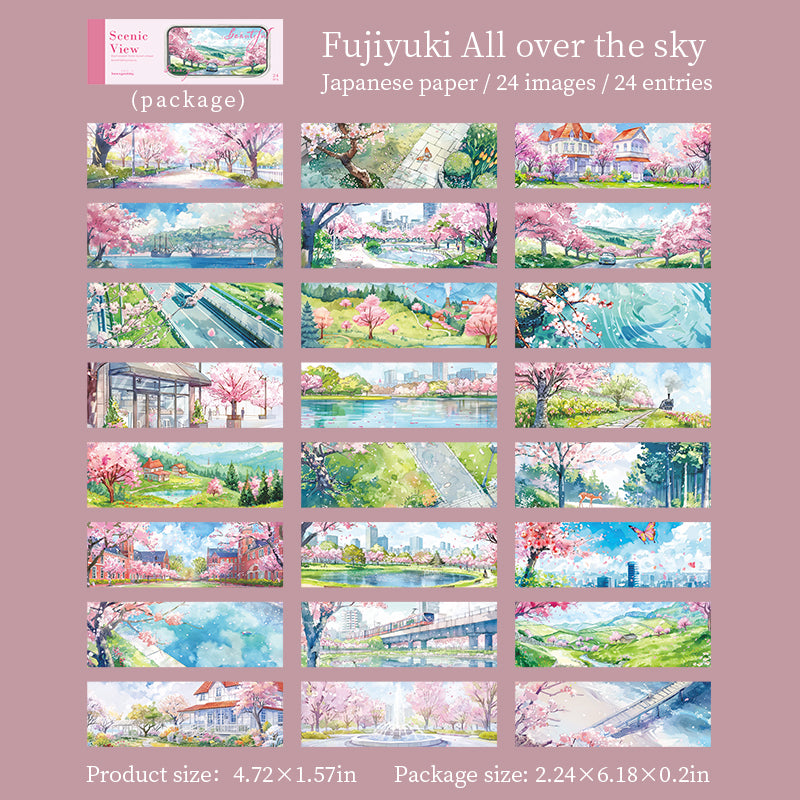 Beautiful Scenery View Sticker Book
