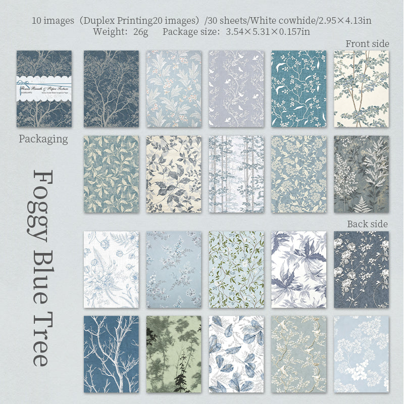 Floral Whisper Textured Papers