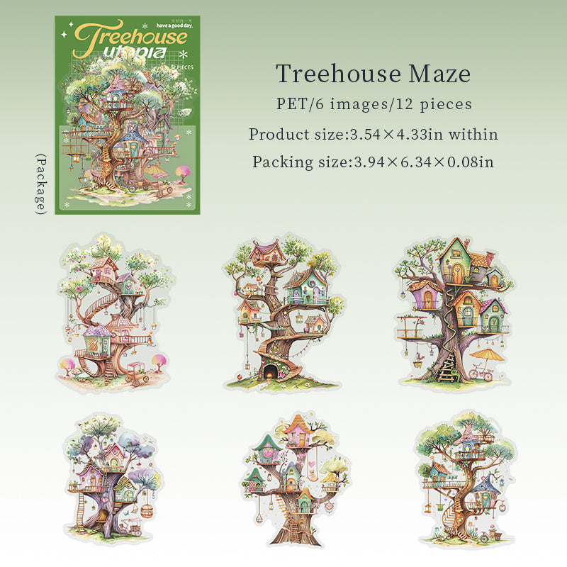 Treehouse Utopia Stickers
