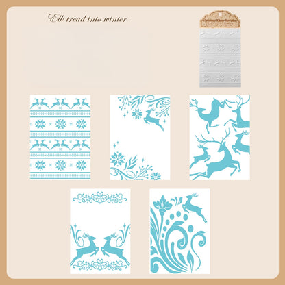 Christmas Winter Tales embossed Papers