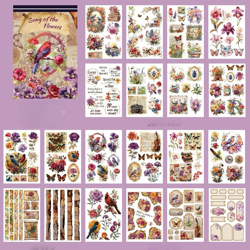 European Vintage Court Sticker Book