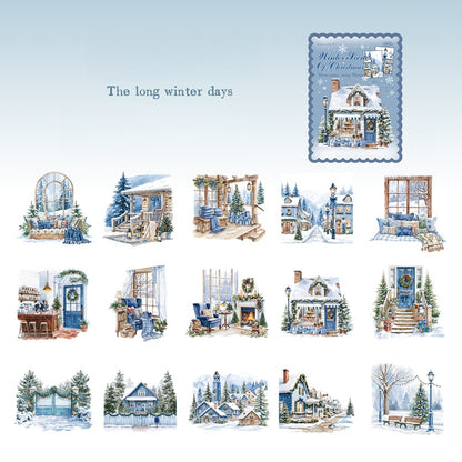 Fireside Winter Scenes Stickers