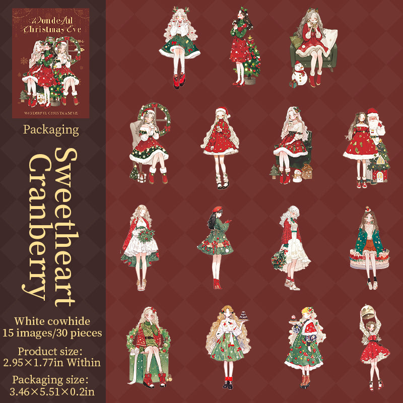 Wonderful Christmas Eve Stickers