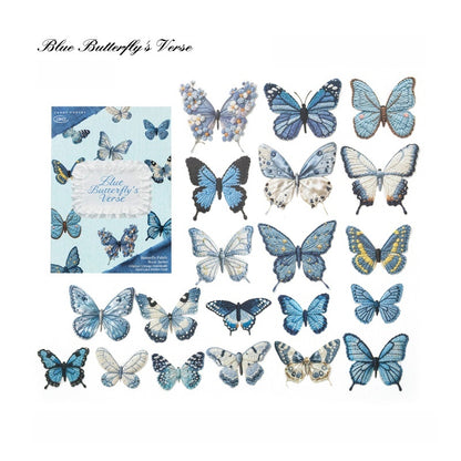 Butterfly Textile Book Stickers