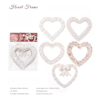 Crochet Floral Letter Frame Papers