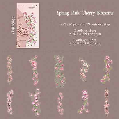 Floral Porcelain Elegance Stickers