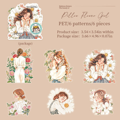 Embrace the beauty of flowers sticker