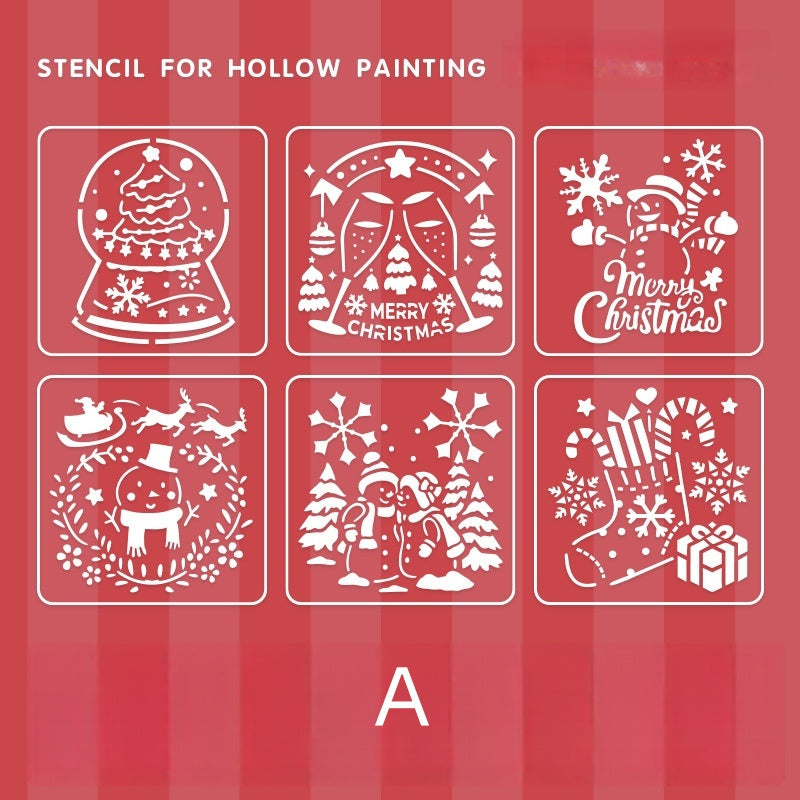 Christmas Journal Painting Stencils