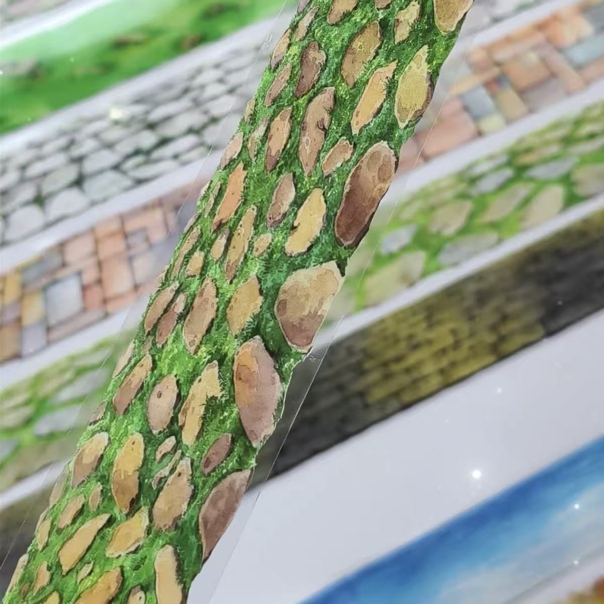 4cm*120cm Vintage Cobblestone Path Tape Collection