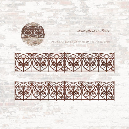 Ornate Iron Fence Tape
