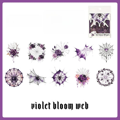 Vintage Spider Web Stickers