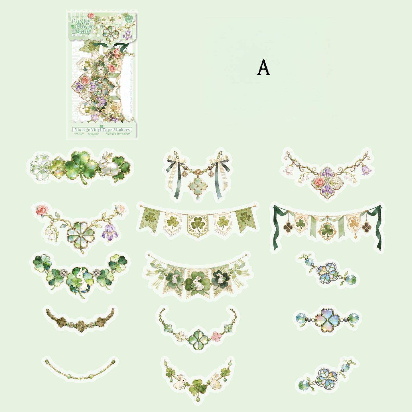 Whispered Notes Strips Stickers