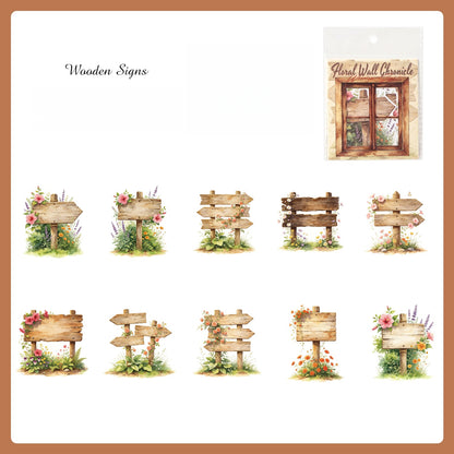 Flower Wall Chronicle Stickers