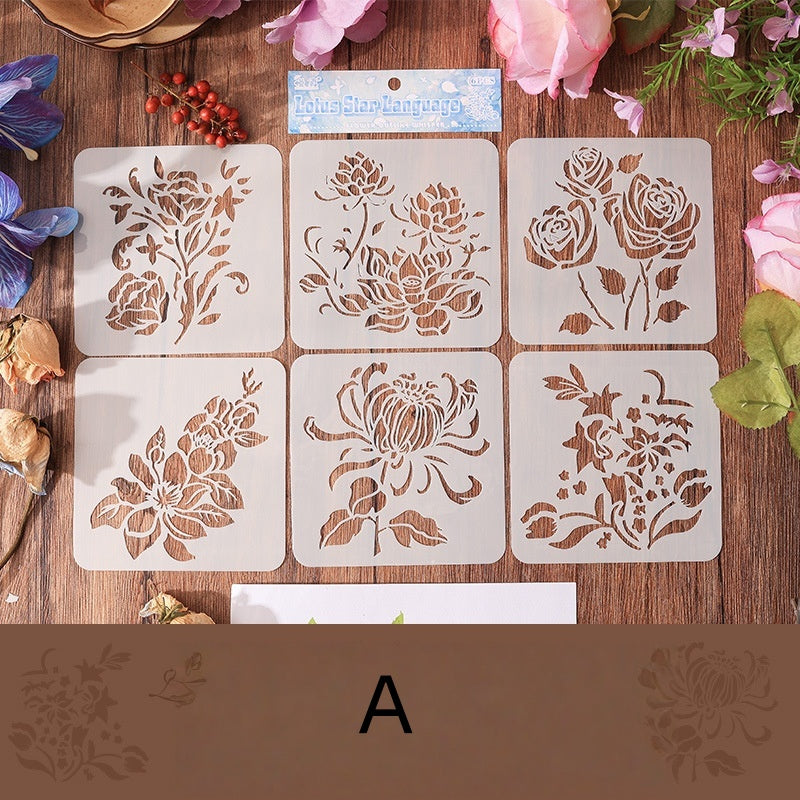 Flower Border Whisper Stencils