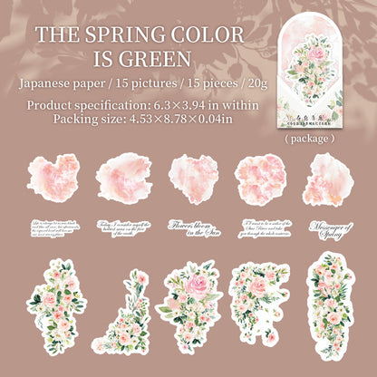 Gentle Glow of Spring Stickers