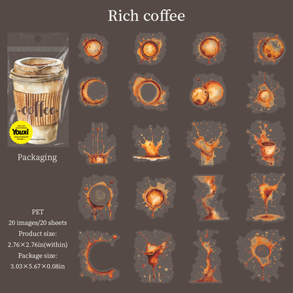 Colors of Coffee Stickers