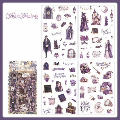 Halloween Rose Banquet Stickers