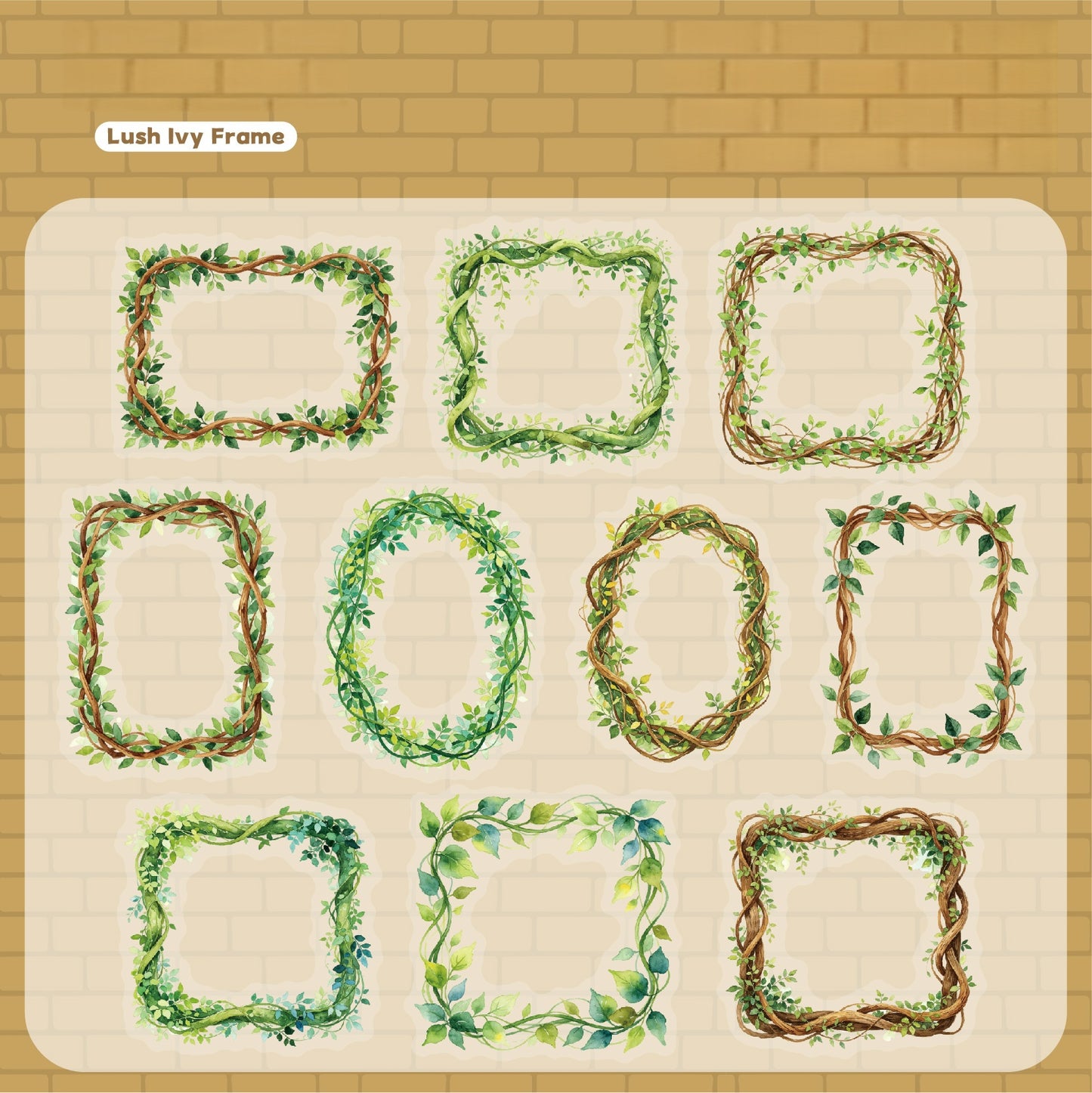 Vine Border Stickers