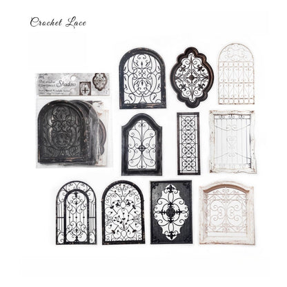 Iron Floral Window Stickers