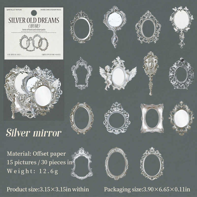 Gilded Silver Memories Stickers