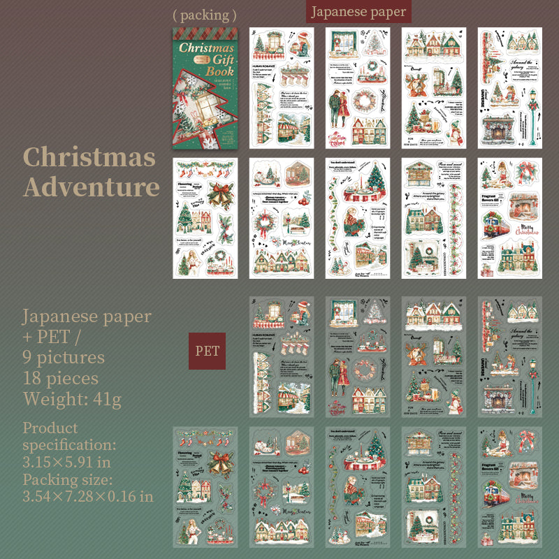 Christmas Gift Book sticker pack